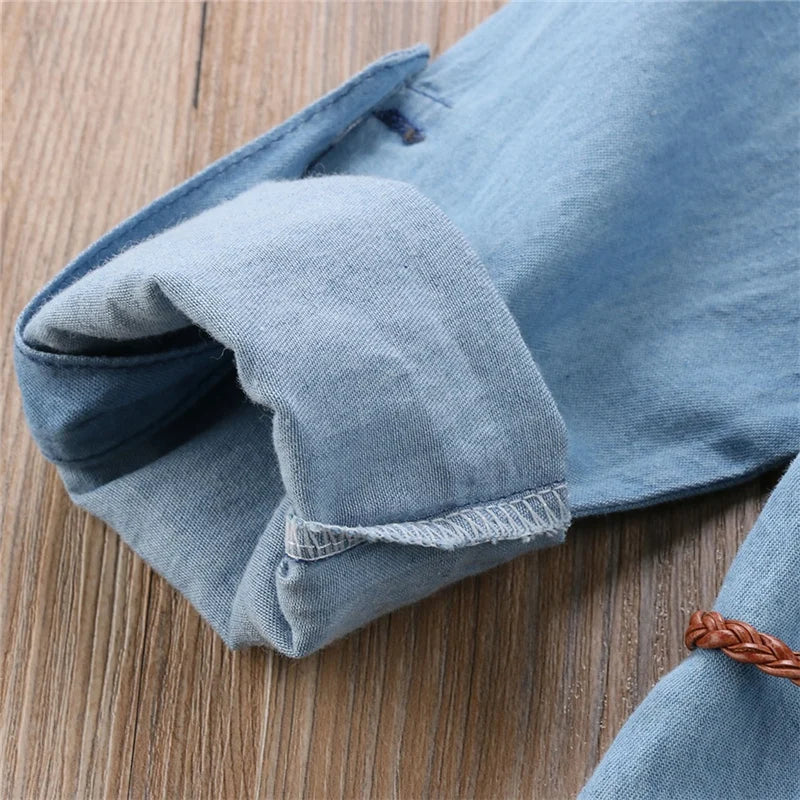 Wholesale Baby Kids Girl Clothes Denim Short Mini Dresses