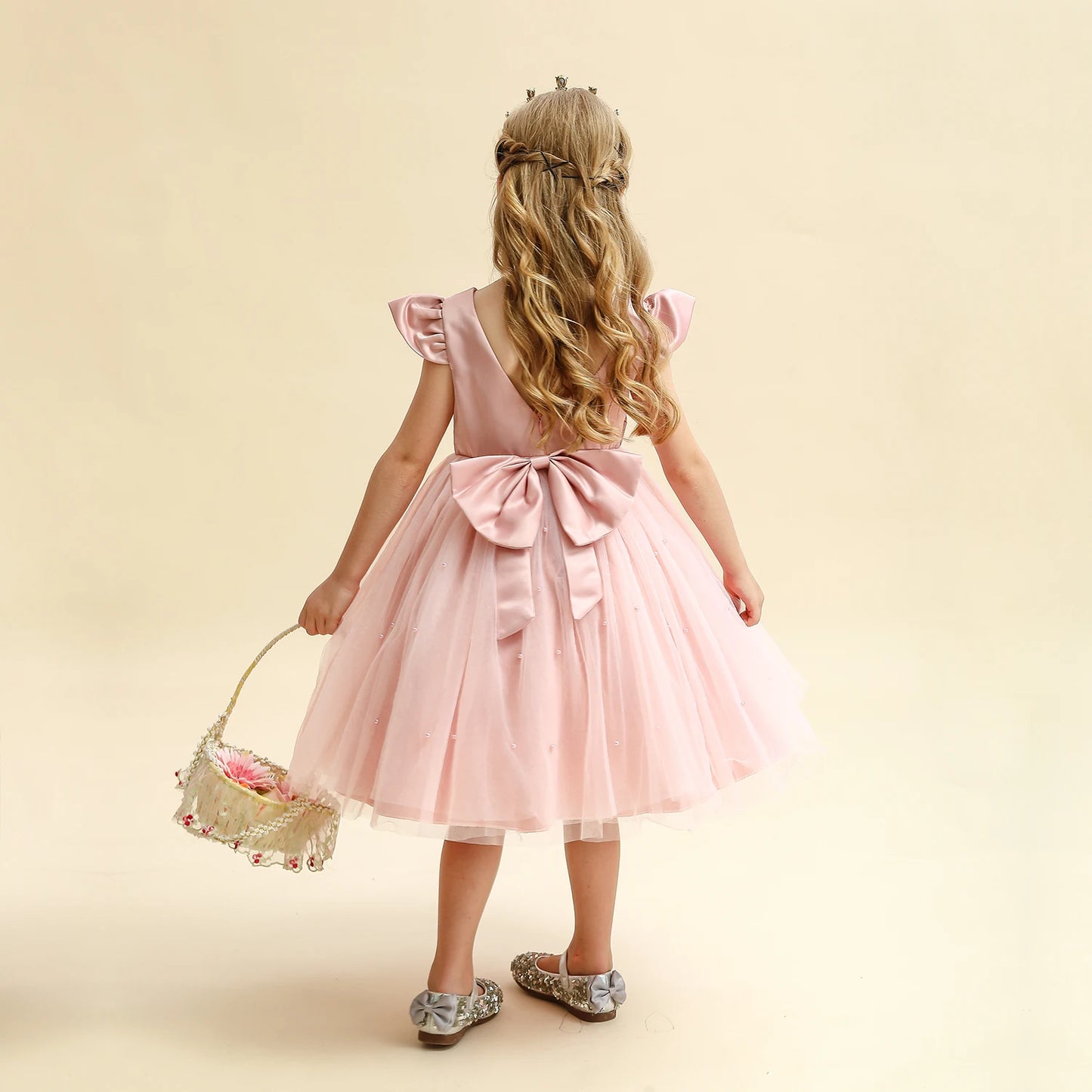 Toddler Girl Flower Birthday Tulle Dress 2025