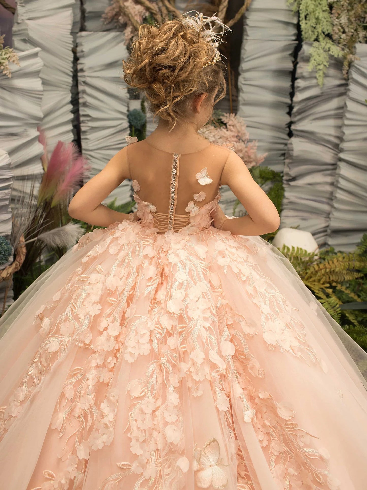 Pretty Dress Pink Flower Girl Dress 2025