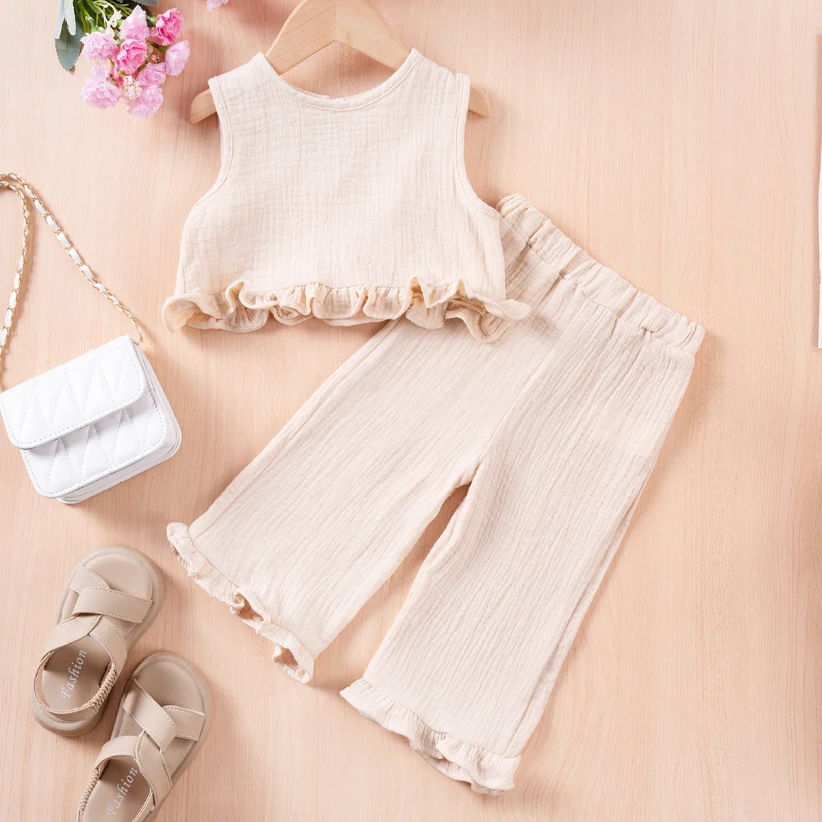 Kids Cotton Casual 2pcs Toddler Girls
