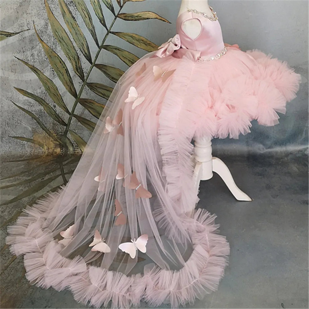 Lovely Pink Beading Sleeveless