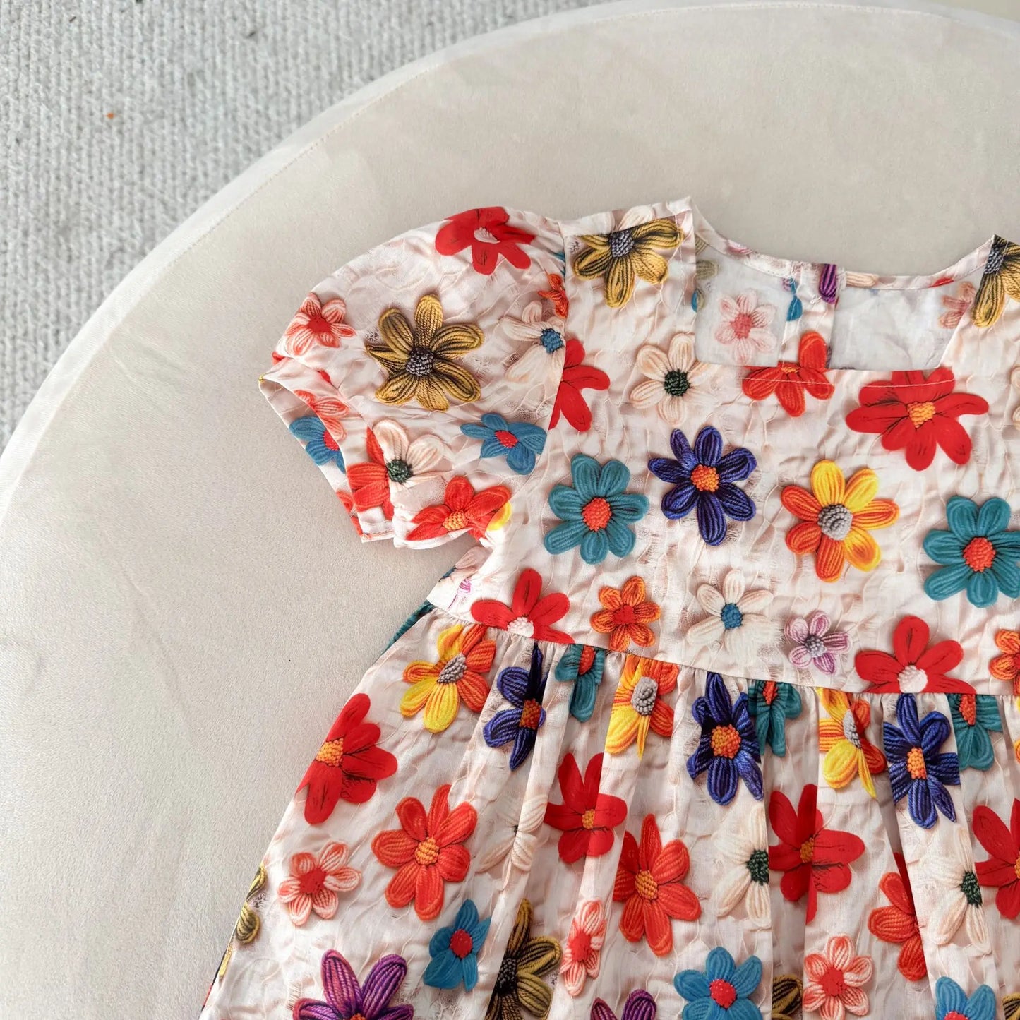 Children Girls Casual Dresses Cotton