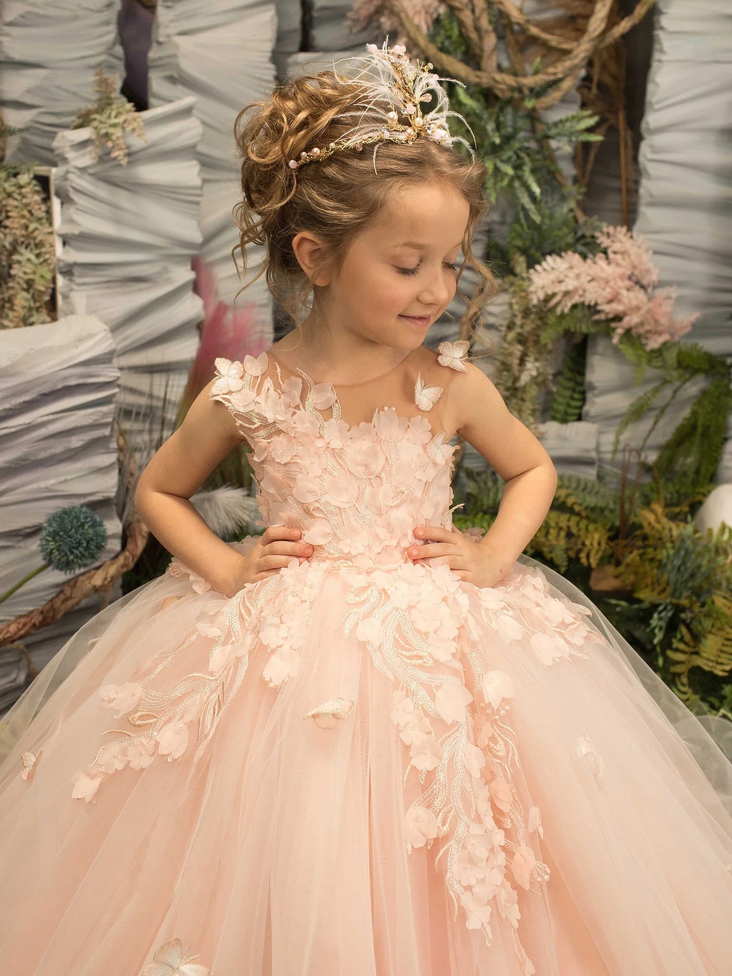Pretty Dress Pink Flower Girl Dress 2025