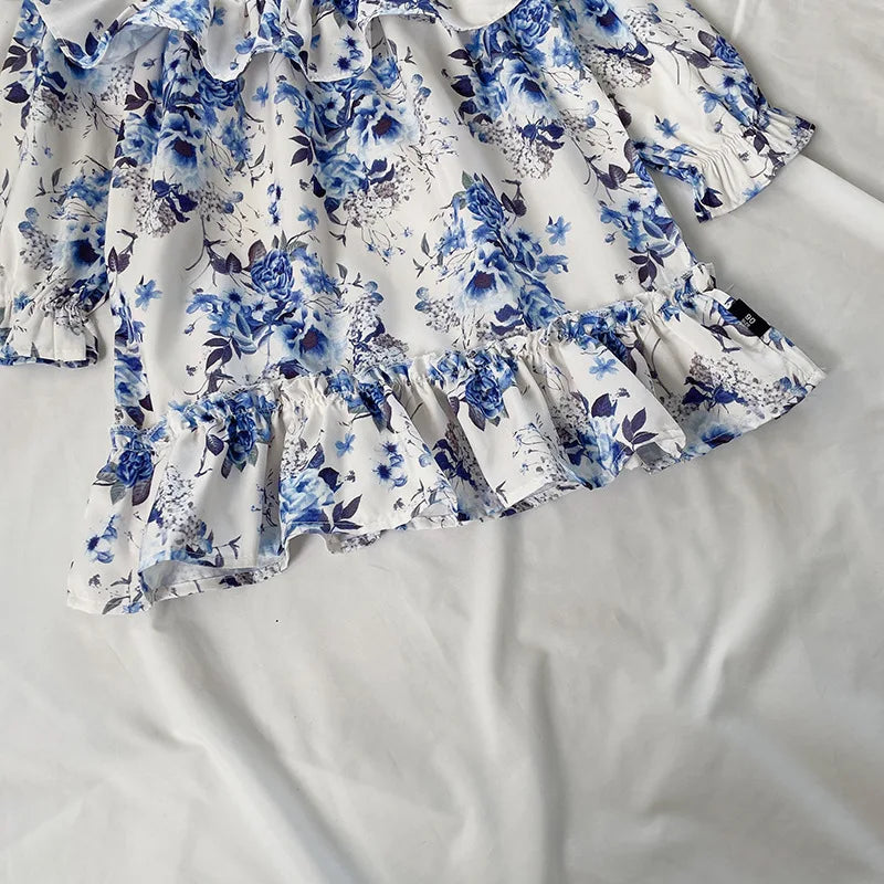 Girls Long Sleeve Dress Cotton