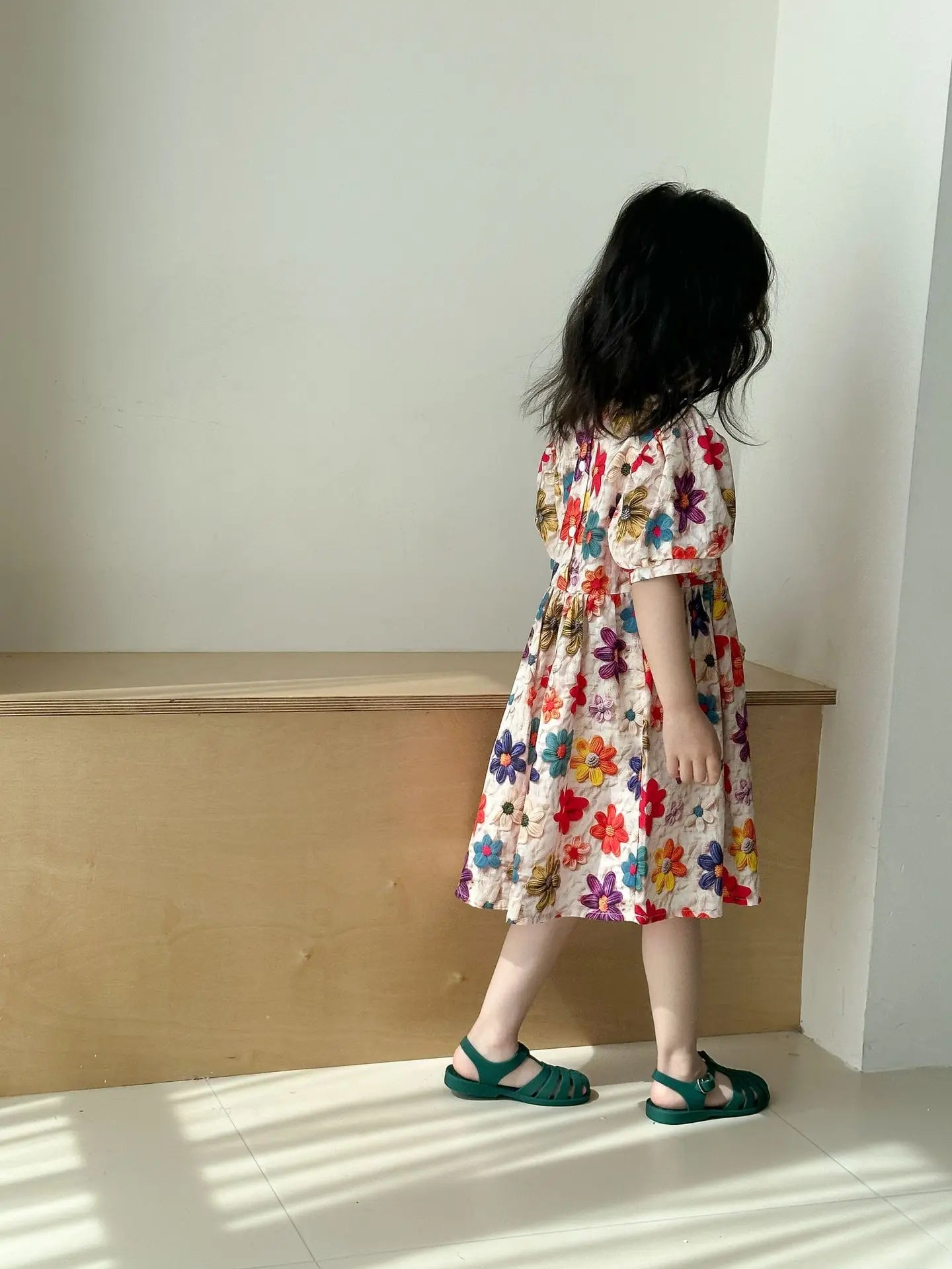 Children Girls Casual Dresses Cotton
