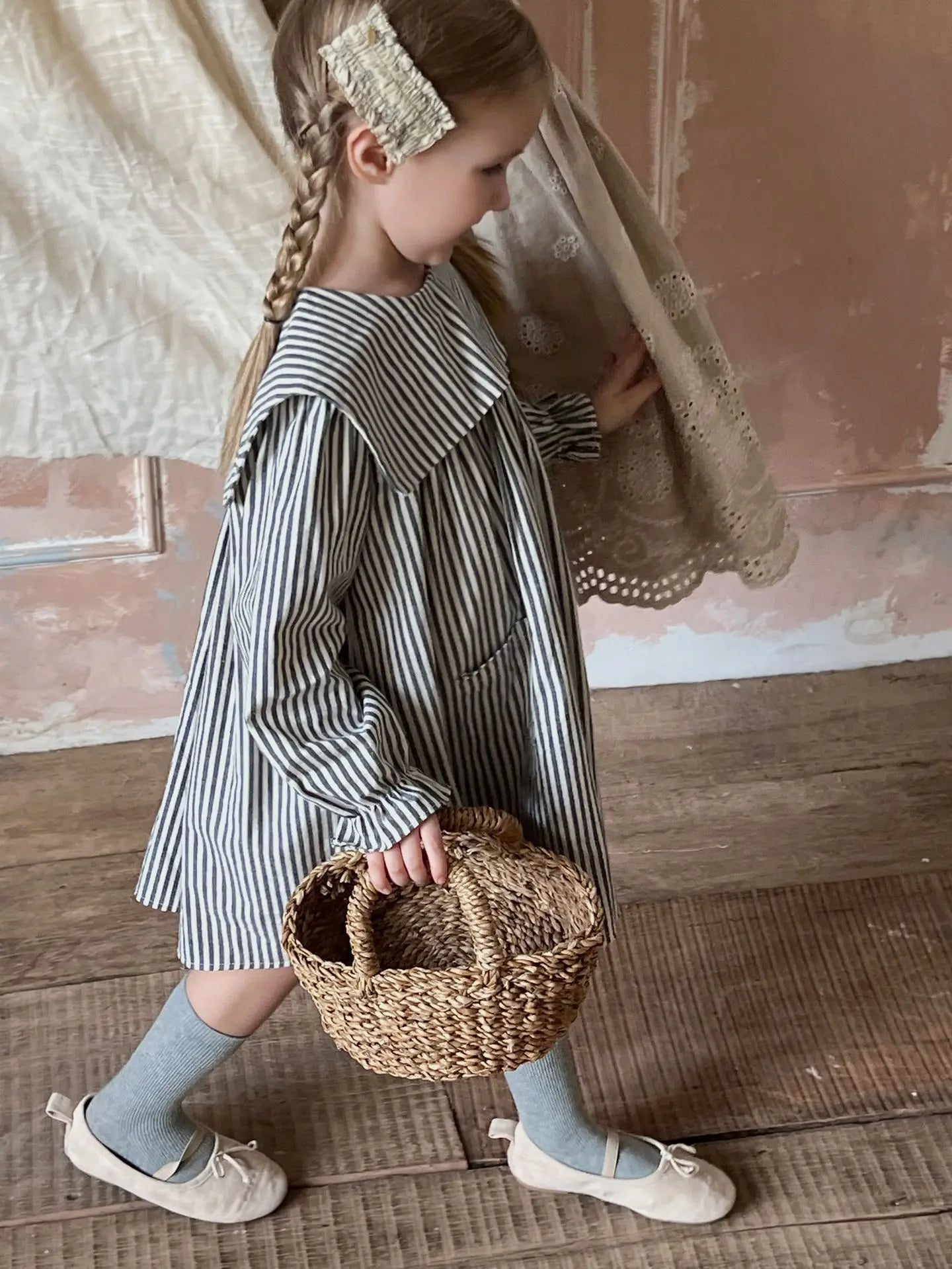 Girls Dress Striped