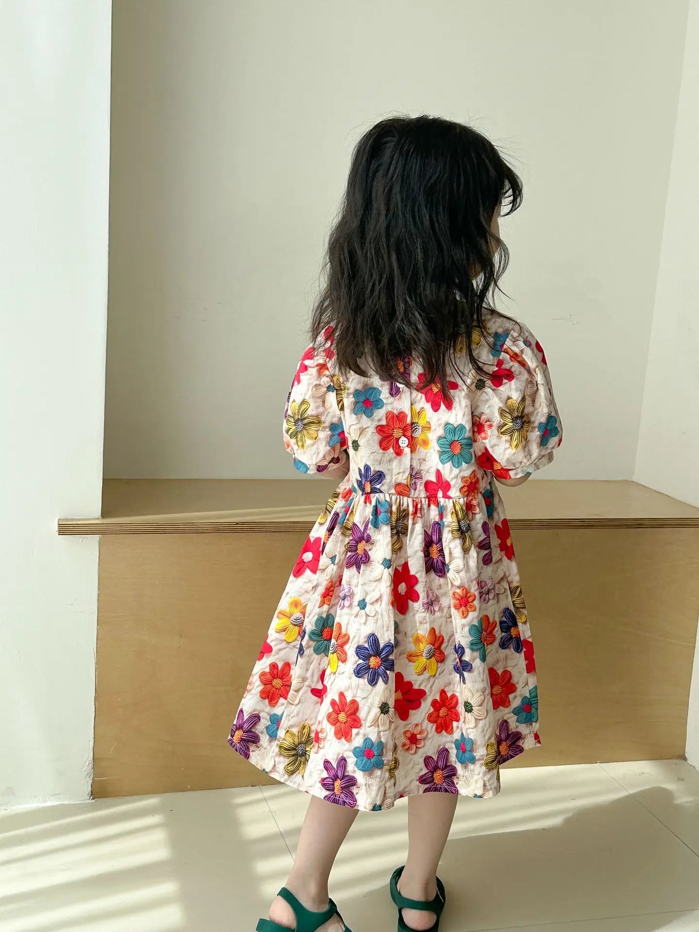 Children Girls Casual Dresses Cotton