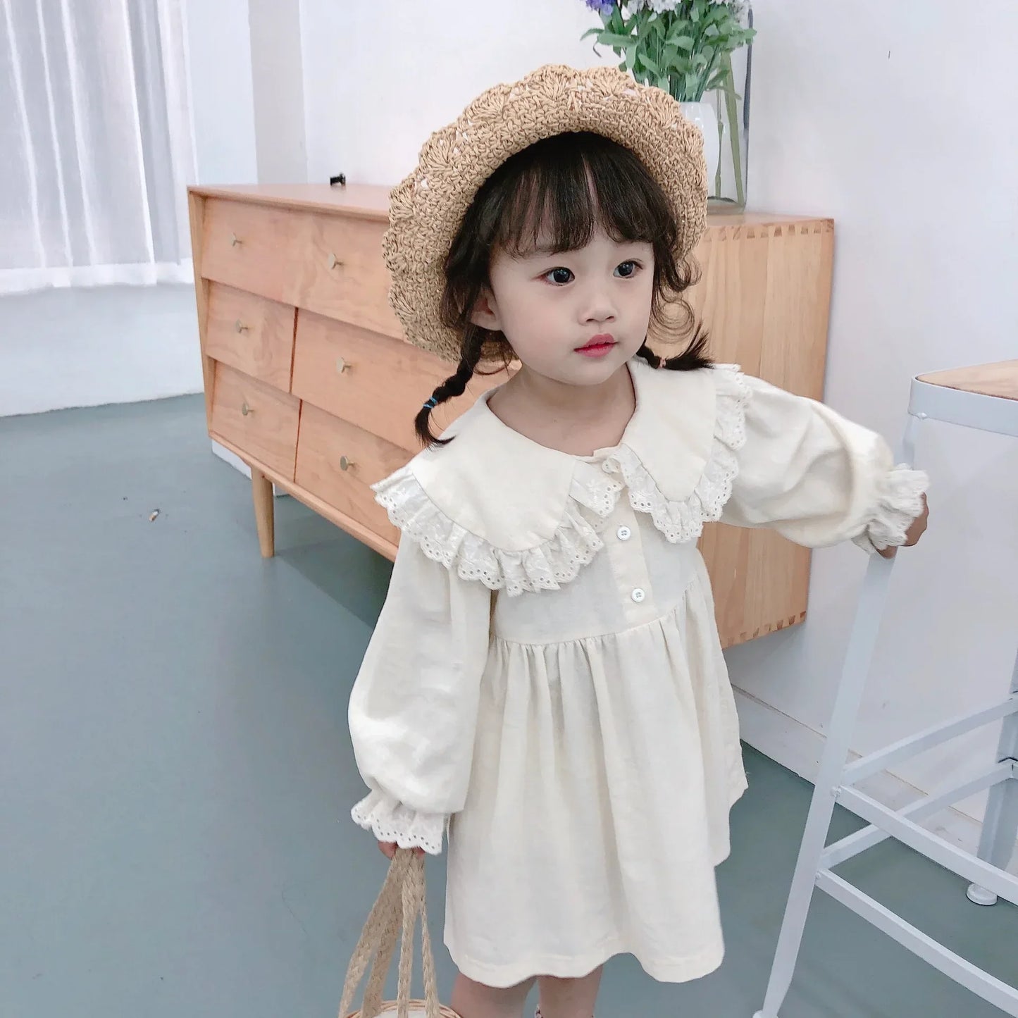 New Embroidered Retro Girl's Princess Dresse