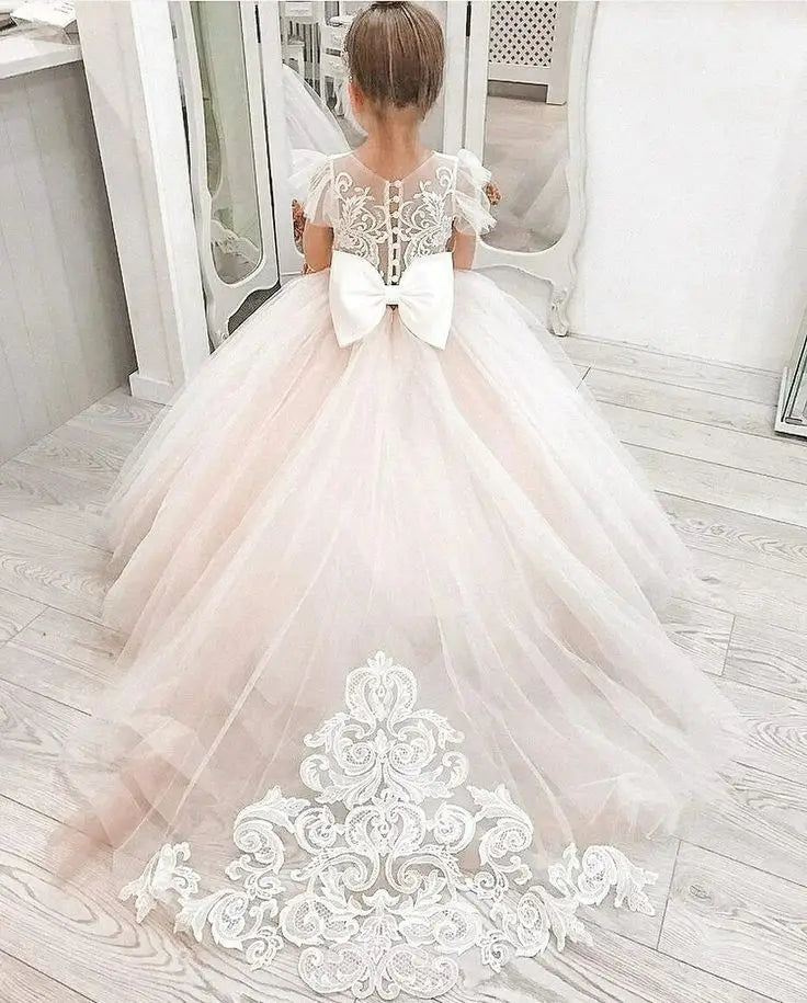 Pretty Dress Pink Flower Girl Dress 2025