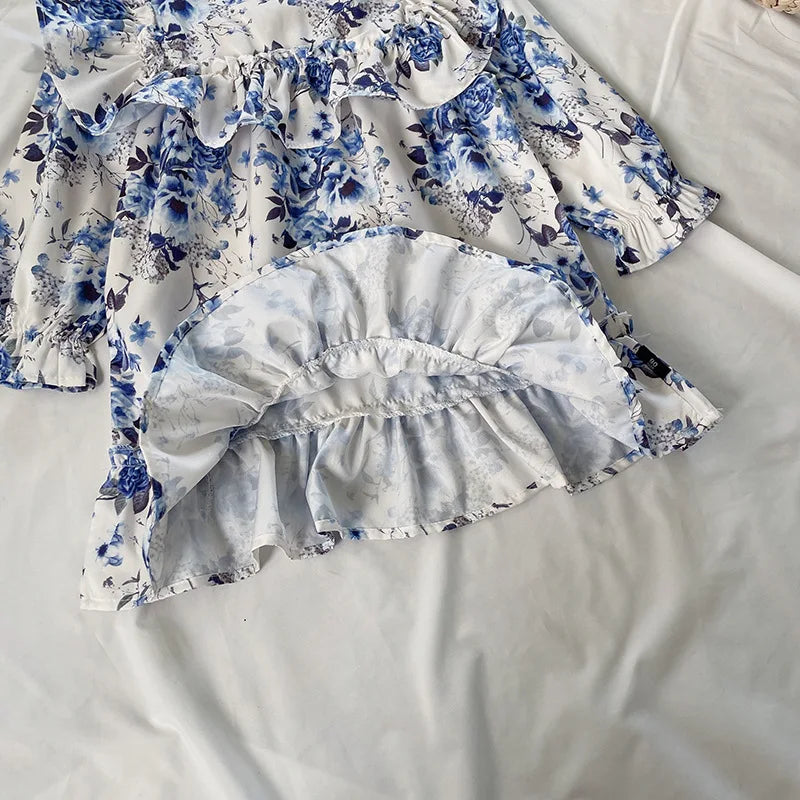 Girls Long Sleeve Dress Cotton