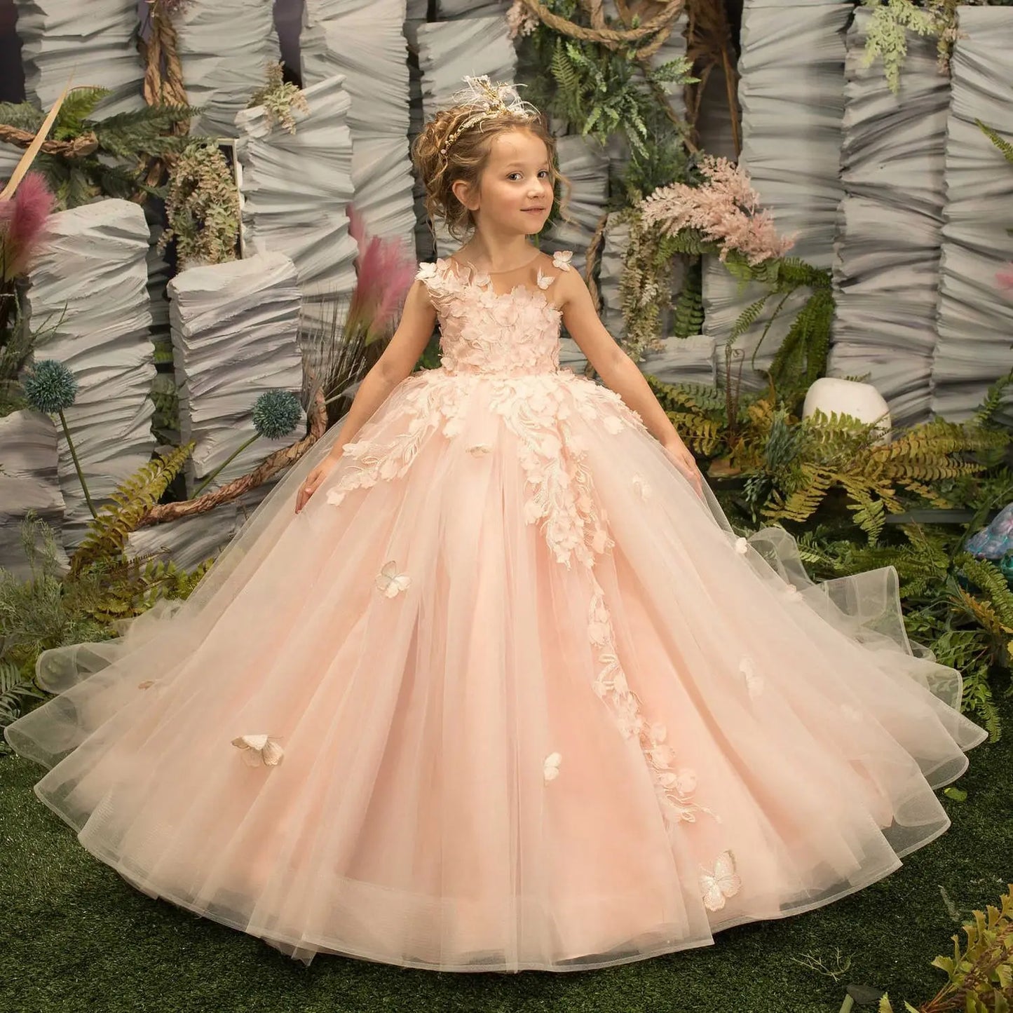 Pretty Dress Pink Flower Girl Dress 2025