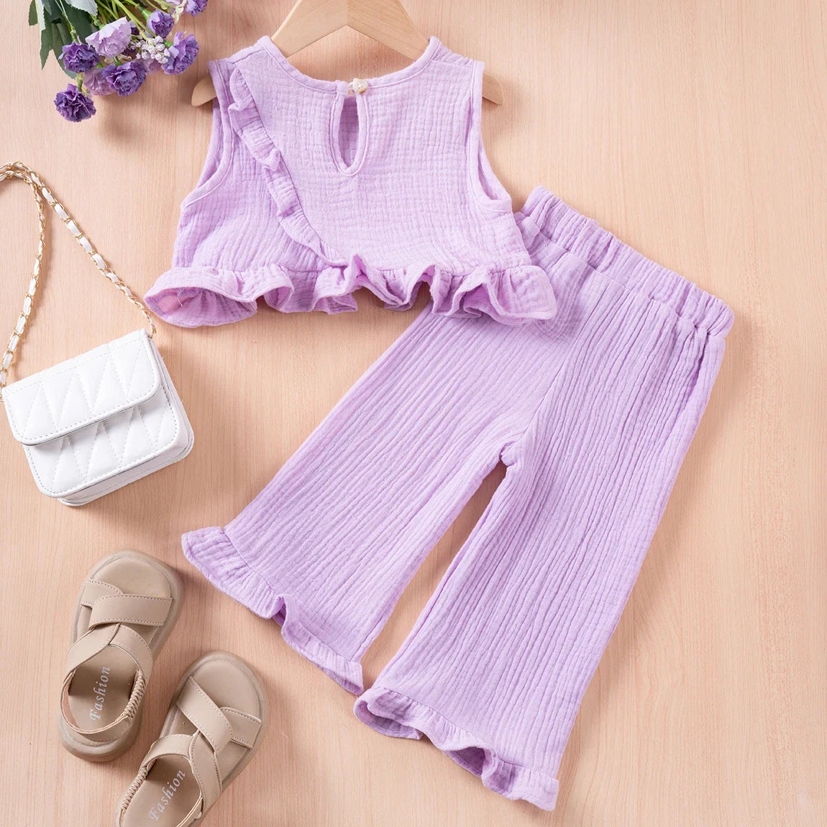 Kids Cotton Casual 2pcs Toddler Girls
