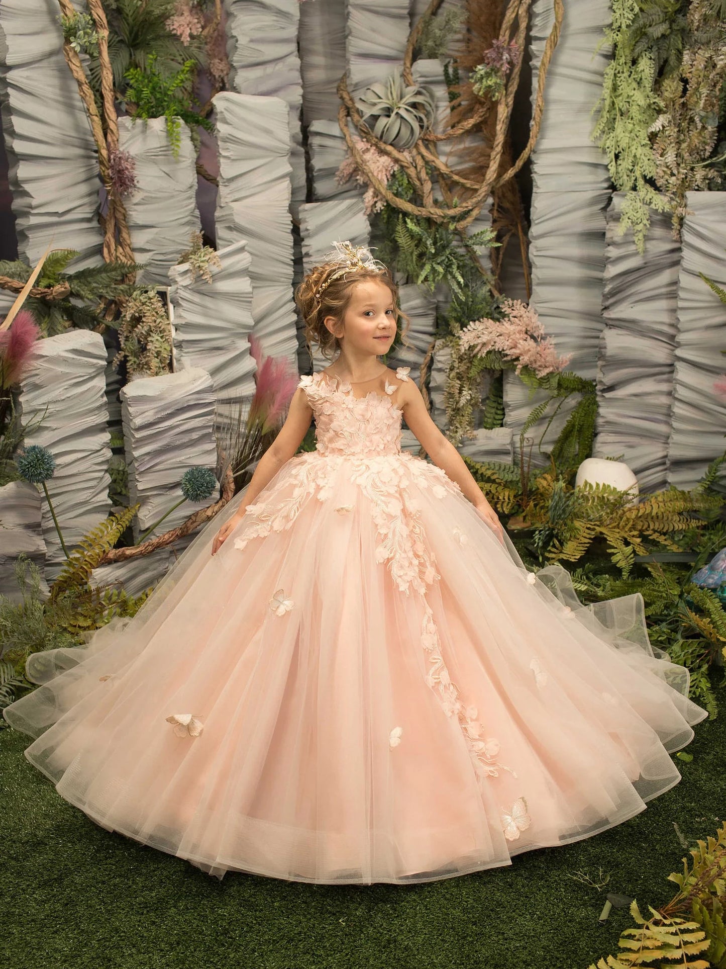 Pretty Dress Pink Flower Girl Dress 2025