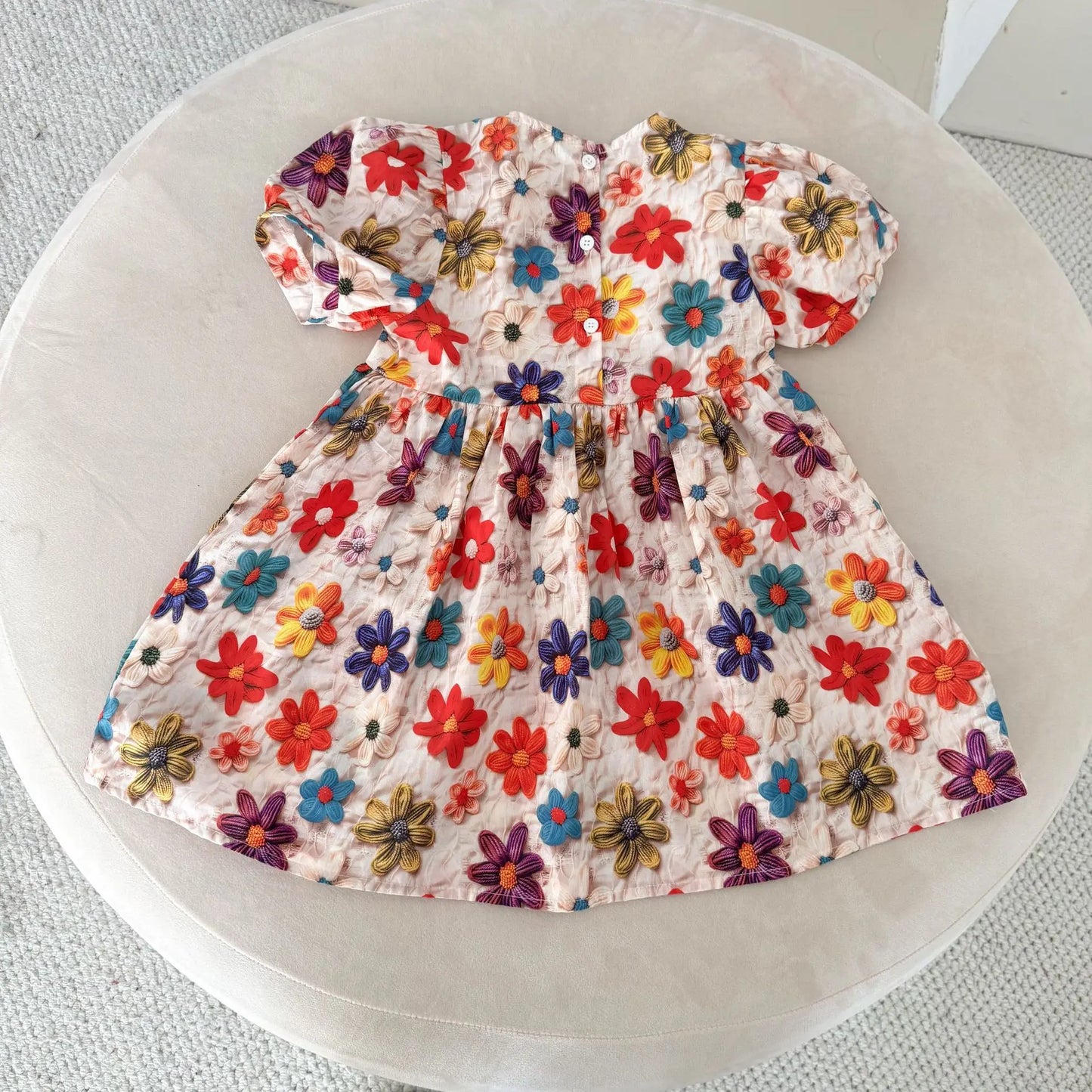 Children Girls Casual Dresses Cotton