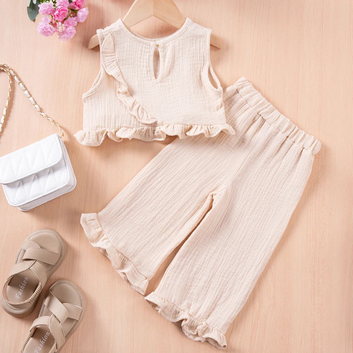 Kids Cotton Casual 2pcs Toddler Girls