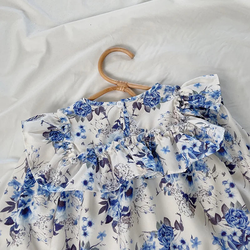 Girls Long Sleeve Dress Cotton