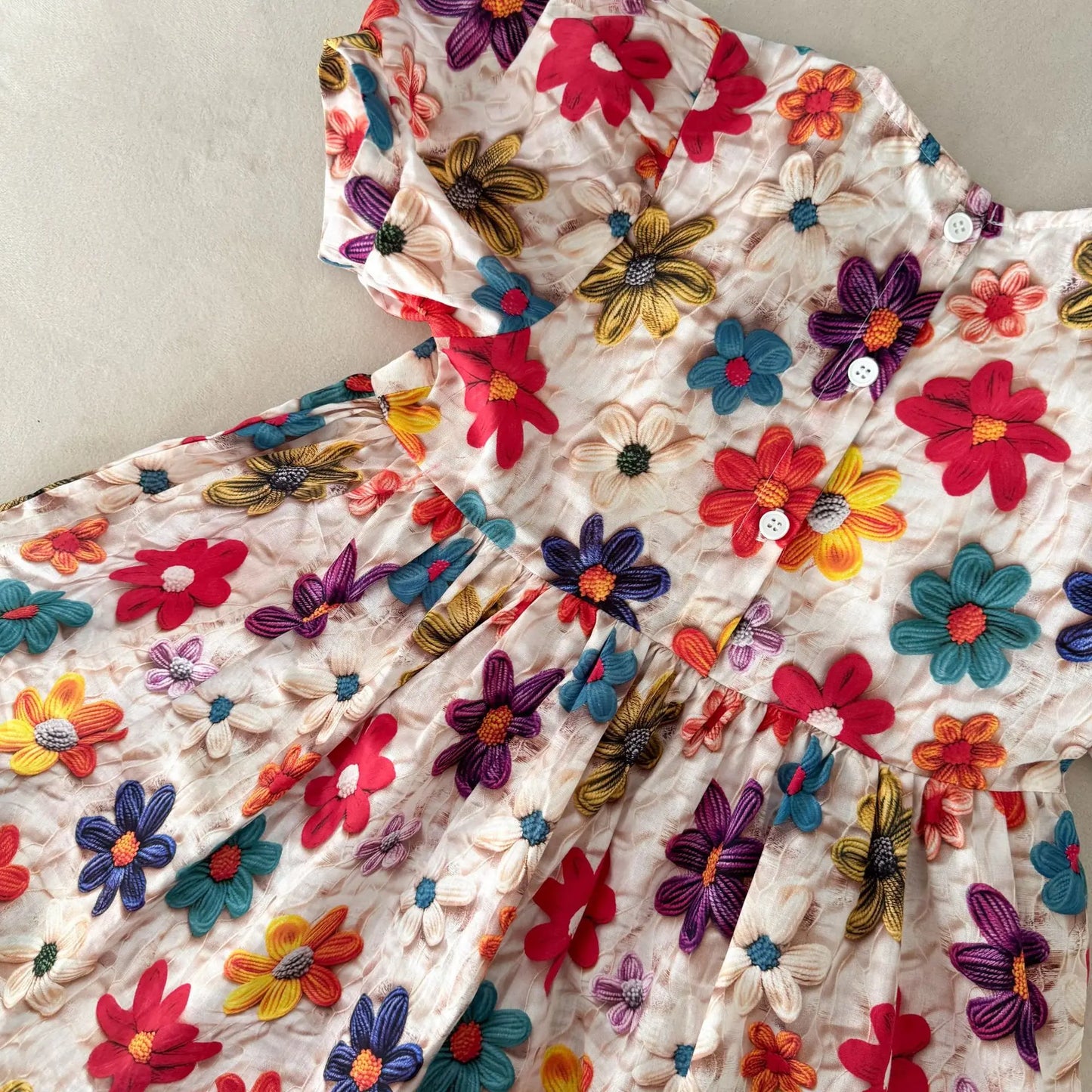 Children Girls Casual Dresses Cotton