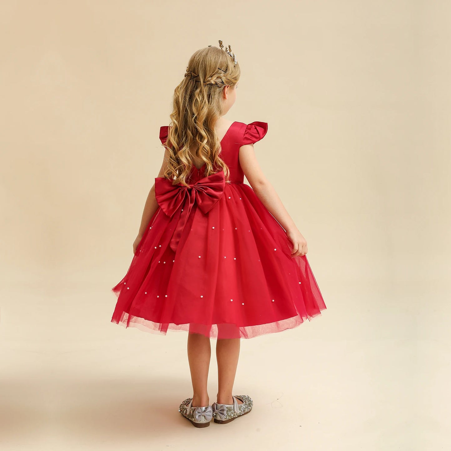 Toddler Girl Flower Birthday Tulle Dress 2025
