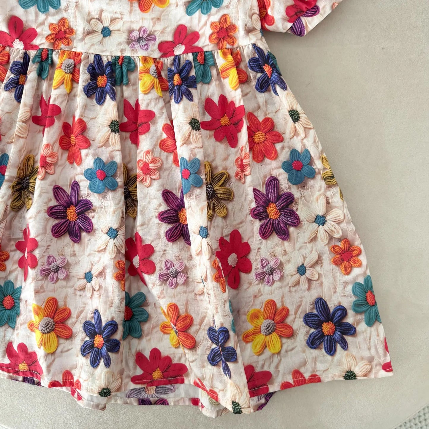 Children Girls Casual Dresses Cotton