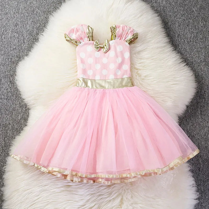 Toddler Girl Flower Birthday Tulle Dress 2025
