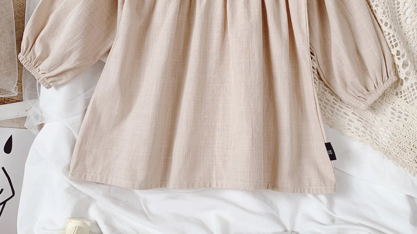 New Embroidered Retro Girl's Princess Dresse