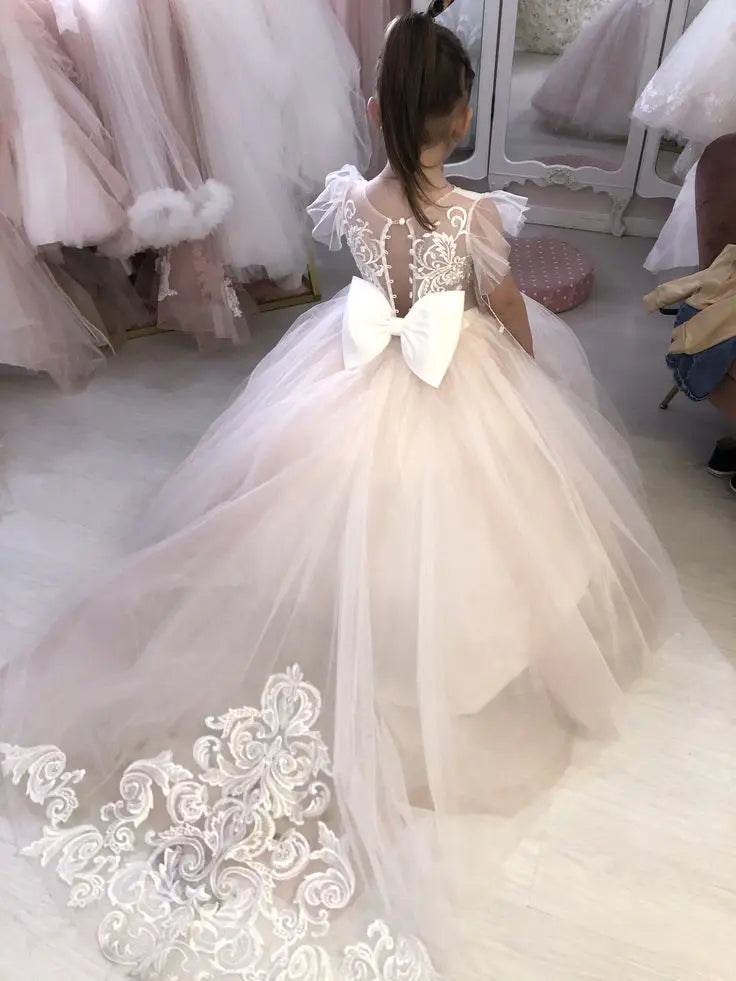 Pretty Dress Pink Flower Girl Dress 2025