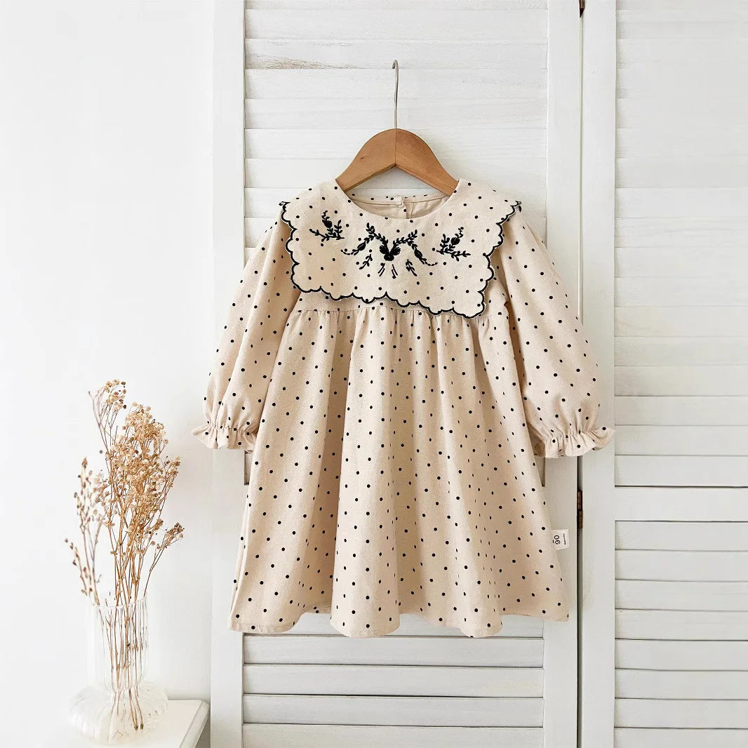 Dress Girls Cute Long-sleeved