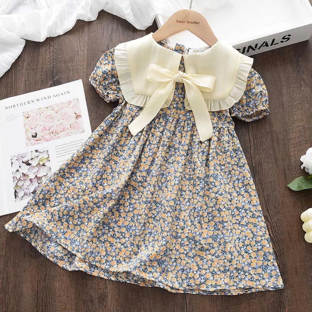 Casual Summer Kids Girls Dress Floral