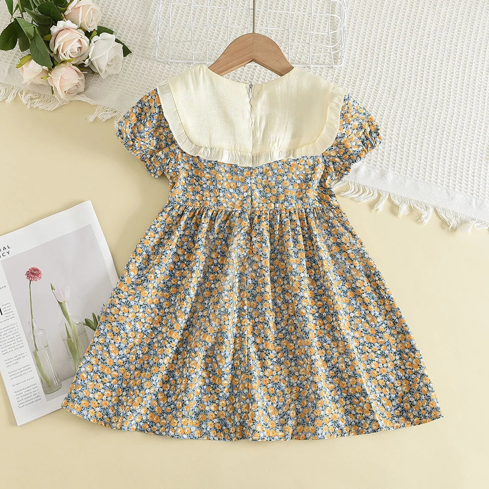 Casual Summer Kids Girls Dress Floral