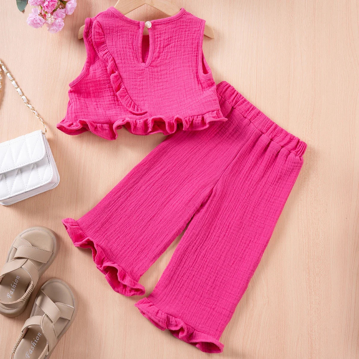 Kids Cotton Casual 2pcs Toddler Girls
