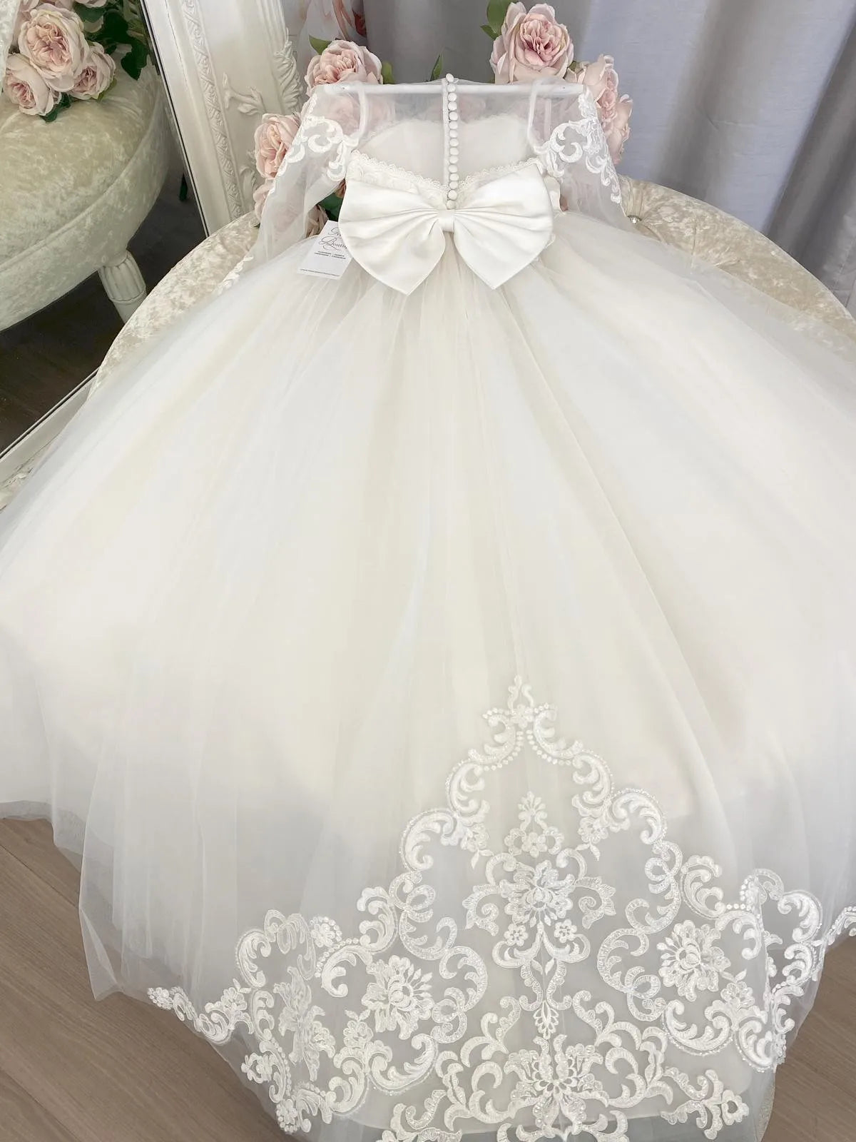 BABYONLINE Long Sleeve Flower Girl Dresses For Wedding2025